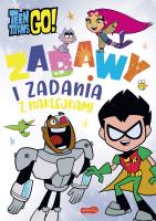 Młodzi Tytani Akcja! Zabawy i zadania z naklejkami. Autor: Opracowanie zbiorowe. SmakLiter.pl Okładka książki Młodzi Tytani Akcja! Zabawy i zadania z naklejkami