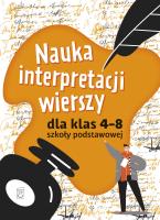 Nauka interpretacji wierszy. Autor: Izabela Sieranc. SmakLiter.pl Okładka książki Nauka interpretacji wierszy