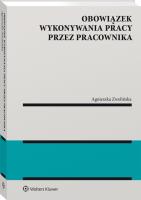 Okładka książki Obowiązek wykonywania pracy przez pracownika