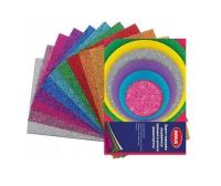 Opakowanie Papier kolorowy samoprzylepny A5/8K brokat