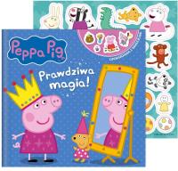 Okładka książki Peppa Pig. Opowiadania z naklejkami. Prawdziwa..