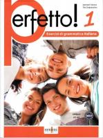 Perfetto! 1 A1-A2 ćwiczenia gramatyczne z włoskiego. Autor: Falcone Gennaro, Zogopoulou Tina. SmakLiter.pl Okładka książki Perfetto! 1 A1-A2 ćwiczenia gramatyczne z włoskiego
