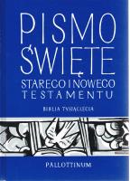 Okładka książki Pismo święte starego i nowego testamentu. Biblia tysiąclecia wyd. 5 (oprawa lakierowana + paginatory)