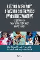 Poczucie wspólnoty a poczucie skuteczności i.... Autor: Kałużna-Wielobób Alina, Elżbieta Głąb, Adrianna Pawlak. SmakLiter.pl Okładka książki Poczucie wspólnoty a poczucie skuteczności i...
