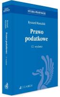 Prawo podatkowe w.12. Autor: prof. dr hab. Ryszard Mastalski. SmakLiter.pl Okładka książki Prawo podatkowe w.12