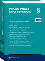 Okładka książki Prawo pracy Zbiór przepisów w.35/2022