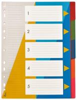 Opakowanie Przekładki A4 PP numeryczne 1-5 BP630-5