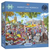 Opakowanie Puzzle 1000 Dzień targowy w Norwich/Norfolk/Anglia