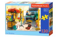 Puzzle 120 Car Workshop CASTOR. Wydawca: Castorland. SmakLiter.pl Opakowanie Puzzle 120 Car Workshop CASTOR