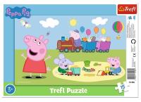 Puzzle 15 Wesoły pociąg TREFL. Wydawca: Trefl. SmakLiter.pl Opakowanie Puzzle 15 Wesoły pociąg TREFL