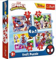 Opakowanie Puzzle 4w1 Ekipa Spidey'a TREFL