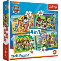 Opakowanie Puzzle 4w1 Wakacyjny Psi Patroll 34395