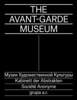 Okładka książki The Avant-Garde Museum