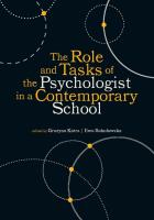 The Role and Tasks of the Psychologist in a Contemporary School. Autor: Katra Grażyna. SmakLiter.pl Okładka książki The Role and Tasks of the Psychologist in a Contemporary School