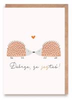 Opakowanie Walentynka Dobrze że jeżteś, eko koperta K158