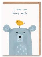 Opakowanie Walentynka I love you beary much, eko koperta K159