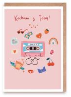 Opakowanie Walentynka Kocham z Tobą, eko koperta K157