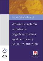 Okładka książki Wdrożenie systemu zarządzania ciągłością działania zgodnie z normą ISO/IEC 22301:2020