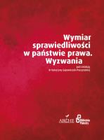 Wymiar sprawiedliwości w państwie prawa. Autor: adw. Katarzyna Gajowniczek-Pruszyńska. SmakLiter.pl Okładka książki Wymiar sprawiedliwości w państwie prawa