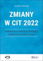 Okładka książki Zmiany w CIT 2022