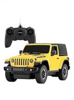 1:24 Jeep Wrangler JL żółty/czerwony. Wydawca: Rastar. SmakLiter.pl Opakowanie 1:24 Jeep Wrangler JL żółty/czerwony