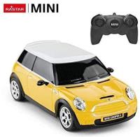 1:24 Mini Cooper S zółty/czerwony. Wydawca: Rastar. SmakLiter.pl Opakowanie 1:24 Mini Cooper S zółty/czerwony