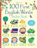 100 FIRST ENGLISH WORDS. Autor: Brooks Felicity, Mackinnon Mairi. SmakLiter.pl Okładka książki 100 FIRST ENGLISH WORDS