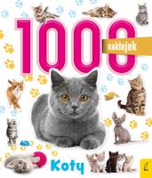 1000 naklejek. Koty. Autor: Małgorzata Biegańska-Hendryk. SmakLiter.pl Okładka książki 1000 naklejek. Koty