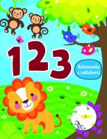 Okładka książki 123. Kolorowanka z naklejkami