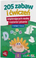 205 zabaw i ćwiczeń wspierających naukę czytania i pisania dla klasa I. Autor: Rożyńska Małgorzata. SmakLiter.pl Okładka książki 205 zabaw i ćwiczeń wspierających naukę czytania i pisania dla klasa I
