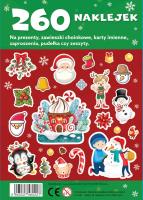 260 naklejek na Święta. Autor: Opracowanie zbiorowe. SmakLiter.pl Okładka książki 260 naklejek na Święta