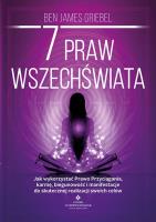 7 praw wszechświata. Autor: Ben James Griebel. SmakLiter.pl Okładka książki 7 praw wszechświata