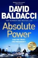 Absolute Power. Autor: David Baldacci. SmakLiter.pl Okładka książki Absolute Power