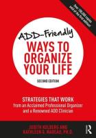 ADD-Friendly Ways to Organize Your Life. Autor: Kolberg Judith, Nadeau Kathleen G.. SmakLiter.pl Okładka książki ADD-Friendly Ways to Organize Your Life
