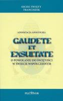 Adhortacja apostolska Gaudete et Exsultate. Autor: Papież Franciszek. SmakLiter.pl Okładka książki Adhortacja apostolska Gaudete et Exsultate