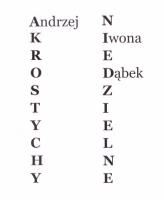 Akrostychy niedzielne. Autor: Iwona Dąbek, Andrzej Dąbek. SmakLiter.pl Okładka książki Akrostychy niedzielne