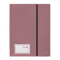 Opakowanie Album ofertowy A4 30kosz. z gumką ciemnoróż STRIGO