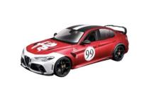 Opakowanie Alfa Romeo Giulia GTAM #99 Metal Red 1:18 BBURAGO