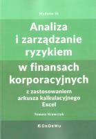 Analiza i zarządzanie ryzykiem w finansach.. w.3. Autor: Krawczyk Tomasz. SmakLiter.pl Okładka książki Analiza i zarządzanie ryzykiem w finansach.. w.3