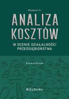 Okładka książki Analiza kosztów w ocenie działalności... w.3