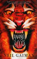 Anansi Boys. Autor: Gaiman Neil. SmakLiter.pl Okładka książki Anansi Boys