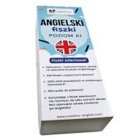 Angielski fiszki zdaniowe Poziom A1. Autor: Dwornik Paweł. SmakLiter.pl Okładka książki Angielski fiszki zdaniowe Poziom A1