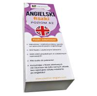 Angielski fiszki zdaniowe Poziom A2. Autor: Dwornik Paweł. SmakLiter.pl Okładka książki Angielski fiszki zdaniowe Poziom A2