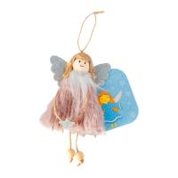 Opakowanie Aniołek wiszący z koralikami różowy