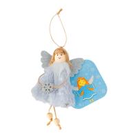 Opakowanie Aniołek wiszący z koralikami szary