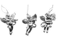 Opakowanie Aniołki wiszące srebrne 3szt