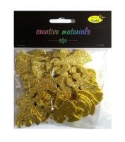 Opakowanie Anioły z pianki brokatowej złote ok 50szt