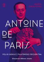 Antoine de Paris. Autor: Orzeszyna Marta. SmakLiter.pl Okładka książki Antoine de Paris
