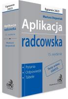 Okładka książki Aplikacja radcowska 2023. Pytania, odpowiedzi..