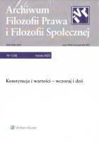 Okładka książki Archiwum Filozofii Prawa i Filozofii.. 1/2022 (30)